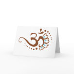 Floral Henna Om Cards