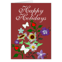 Floral Holidays Cards