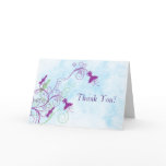 Floral Honeysuckles Illustration Thank You Card