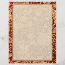 Floral in Fiery Red and Orange Flyers
