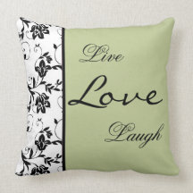 Floral in Green American MoJo Pillow