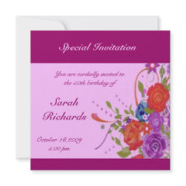 Floral Lady Birthday