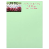 Floral letterhead, From the desk of: J. Til...