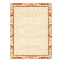 Floral Lilies Pattern - Red, Yellow, Orange Personalized Invitation