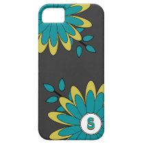 Floral lumineux chic génial de Boho avec le monogr coques case-mate