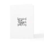 Floral M Notecard