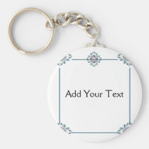 Floral Medallion Keychain