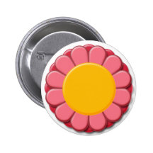 Floral Mom Design Button