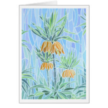 Floral Mosaic Greetings Card