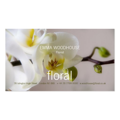 Floral - Orchid Business Card