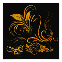 Floral Ornament in Gold