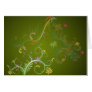 Floral Ornaments Greetings Card