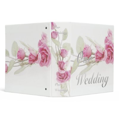Floral Our Wedding Avery Binder by iona847