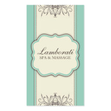 Floral Pattern Damask Elegant Modern Classy Retro Business Card Template