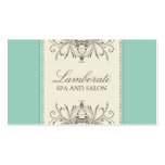 Floral Pattern Damask Elegant Modern Classy Retro Business Cards