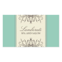 Floral Pattern Damask Elegant Modern Classy Retro Business Cards