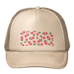 Floral pattern: Pink roses Hat