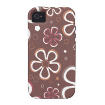 Floral Pattern Vibe iPhone 4 Cases