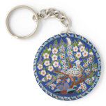 Floral Peacock Tile Art