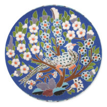Floral Peacock Tile Art