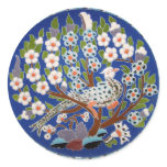 Floral Peacock Tile Art stickers