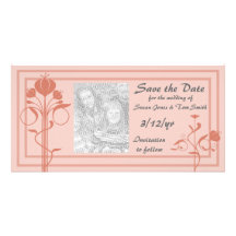 Floral Photo Card