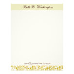 Floral  Plain Elegant Customized Letterhead