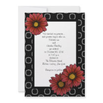 Floral Polka Dot Wedding Invitations