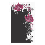 Floral Profile Card business cards