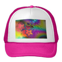 Floral psychédélique casquettes de camionneur