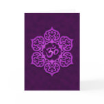 Floral Purple Aum Design cards