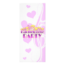 floral purple bachelorette party yellow flowers invitation