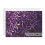 Floral Purple Bloom Custom Invitation