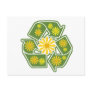 Floral Recycle Sign Post Card