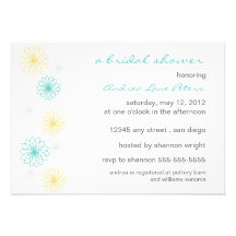 Floral Reflection Bridal Shower Invitation