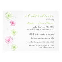 Floral Reflection Bridal Shower Invitation