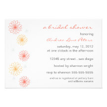 Floral Reflection Bridal Shower Invitation
