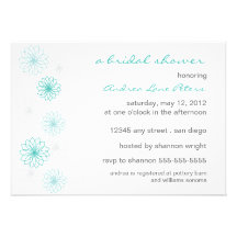 Floral Reflection Bridal Shower Invitation