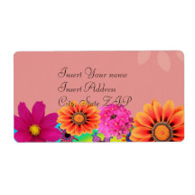 Floral Return Label by Prisarts