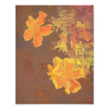 Floral Rhapsody in Orange and Yellow Photograph