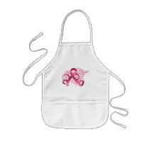 Floral Ribbon Hope - Breast Cancer Aprons