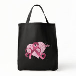 Floral Ribbon Hope - Breast Cancer Bags