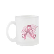 Floral Ribbon Hope - Breast Cancer Coffee Mug