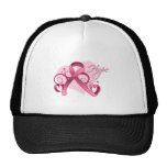 Floral Ribbon Hope - Breast Cancer Trucker Hat