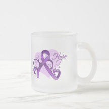 Floral Ribbon Hope - Crohn's Disease Mugs