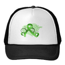 Floral Ribbon Hope - Lyme Disease Mesh Hats