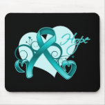 Floral Ribbon Hope - Ovarian Cancer