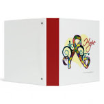 Floral Ribbon Hope Photo Album - Autism Vinyl Binder