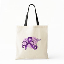 Floral Ribbon Hope -  Sjogren's Syndrome Bag