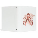 Floral Ribbon Hope - Uterine Cancer binders